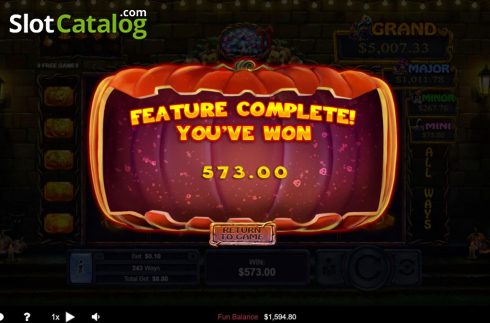 Скрин8. Halloween Treasures слот