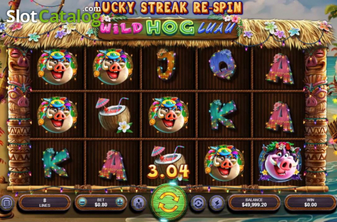 Скрин3. Wild Hog Luau слот