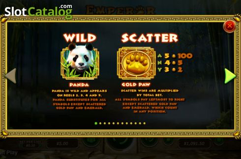 Скрин8. Emperor Panda слот