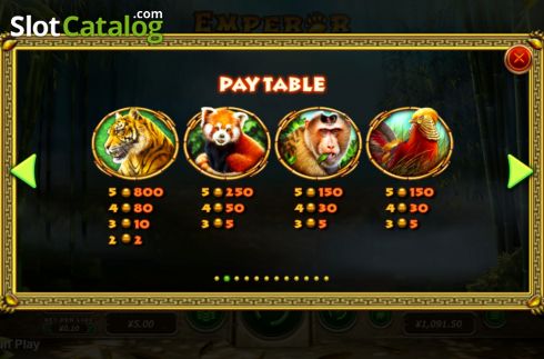 Скрин9. Emperor Panda слот