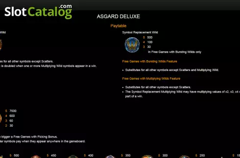 Скрин4. Asgard Deluxe слот