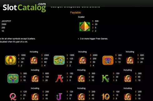 Скрин6. Cleopatras Gold Deluxe слот