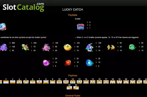 Скрин6. Lucky Catch слот