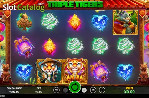 Скрин2. Triple Tigers (RTG) слот