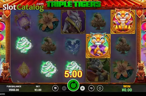 Скрин3. Triple Tigers (RTG) слот