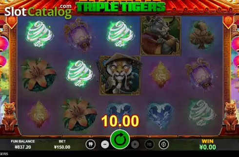 Скрин4. Triple Tigers (RTG) слот