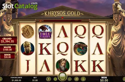 Скрин2. Khrysos Gold слот