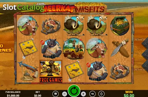 Скрин2. Meerkat Misfits слот