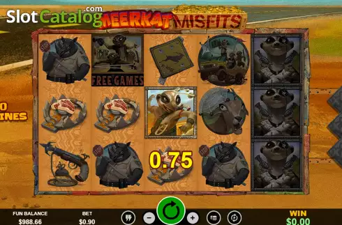 Скрин3. Meerkat Misfits слот