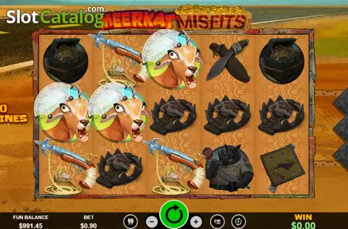 Скрин6. Meerkat Misfits слот