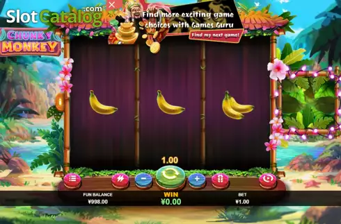 Скрин3. Chunky Monkey слот