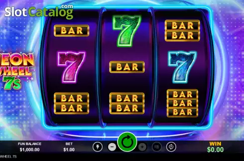 Скрин2. Neon Wheel 7s слот