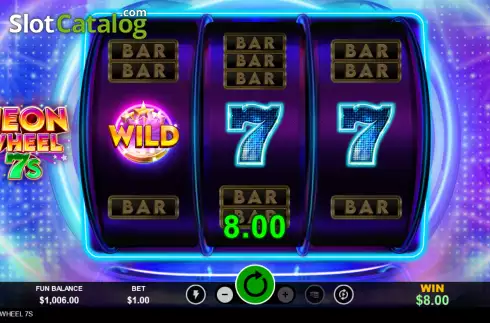 Скрин3. Neon Wheel 7s слот