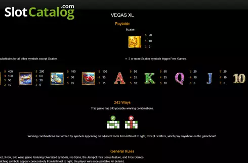Скрин5. Vegas XL слот