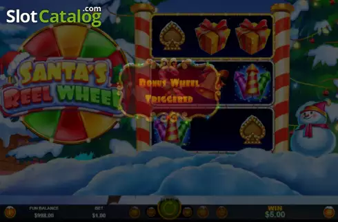 Скрин4. Santas Bonus Wheel слот