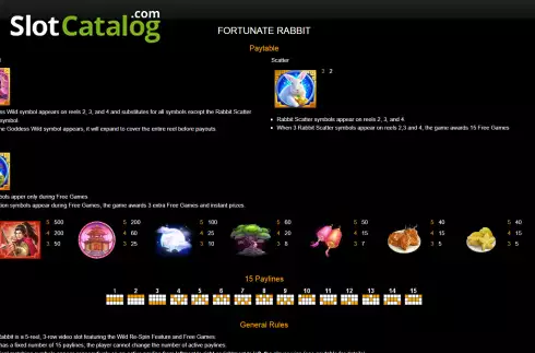 Скрин5. Fortunate Rabbit слот