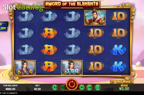 Скрин3. Sword of the Elements слот