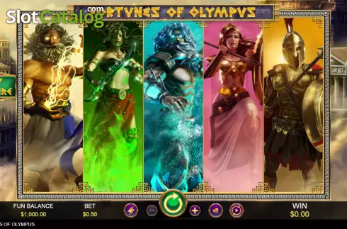 Скрин2. Fortunes of Olympus (RTG) слот