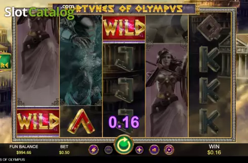 Скрин3. Fortunes of Olympus (RTG) слот