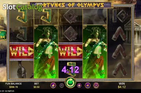 Скрин4. Fortunes of Olympus (RTG) слот