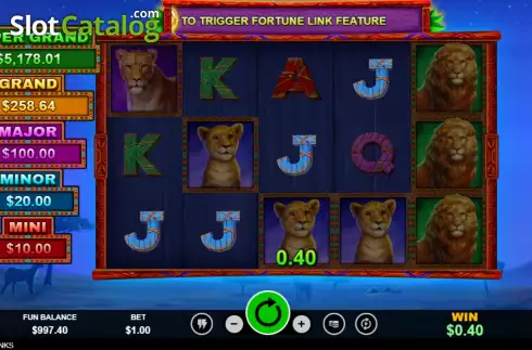 Скрин3. Big Cat Links слот
