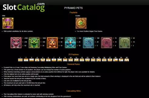 Скрин5. Pyramid Pets слот