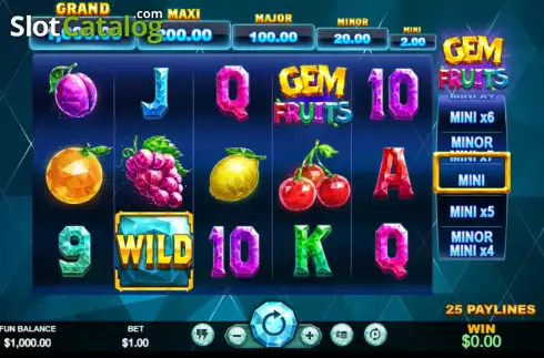Скрин2. Gem Fruits слот