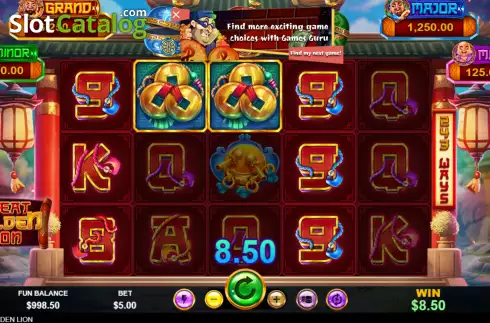Скрин3. Great Golden Lion слот