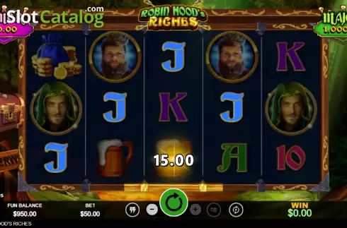 Скрин3. Robin Hood's Riches слот