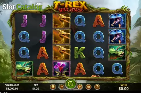 Скрин2. T-Rex Wild Attack слот