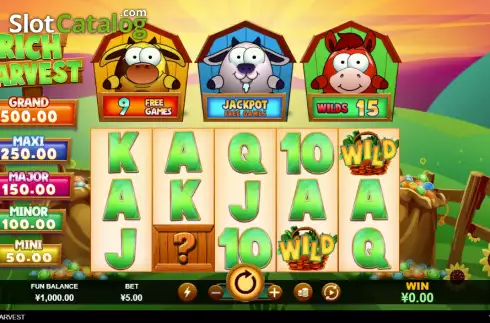 Скрин2. Rich Harvest (RTG) слот