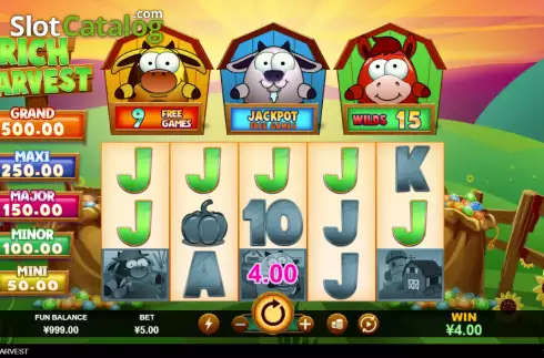Скрин3. Rich Harvest (RTG) слот