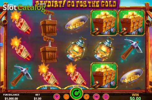 Скрин2. Paydirt! Go for the Gold слот