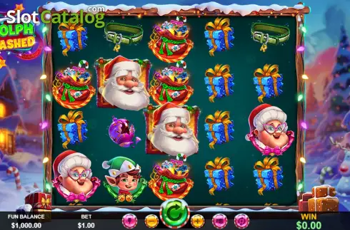 Скрин2. Rudolph Unleashed слот