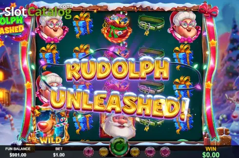 Скрин6. Rudolph Unleashed слот