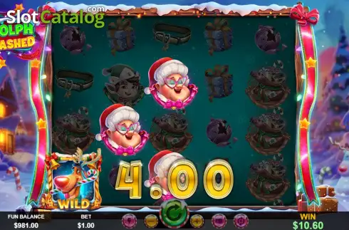 Скрин8. Rudolph Unleashed слот