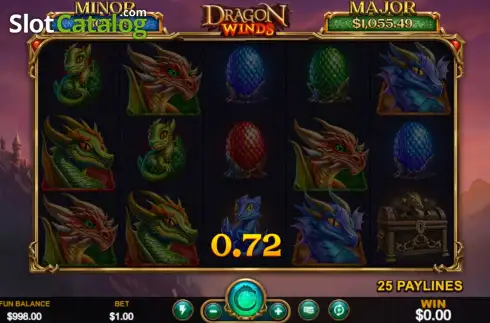 Скрин3. Dragon Winds слот
