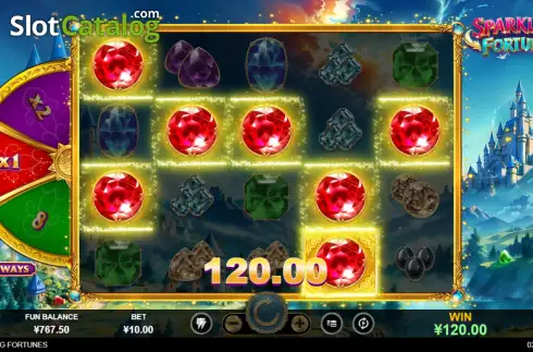 Скрин3. Sparkling Fortunes слот