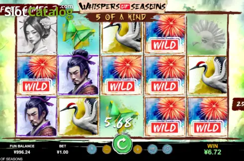 Скрин3. Wishpers of seasons слот