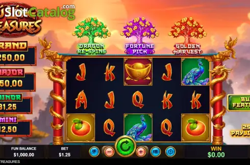 Скрин2. Fu Long Treasures слот