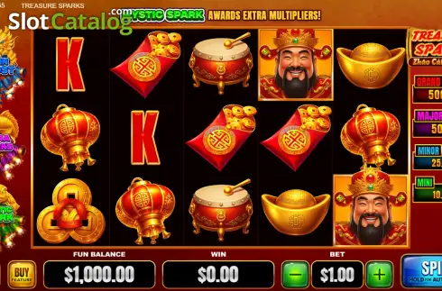 Скрин2. Treasure Sparks слот