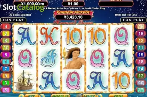 Скрин2. Mermaid Queen (RTG) слот
