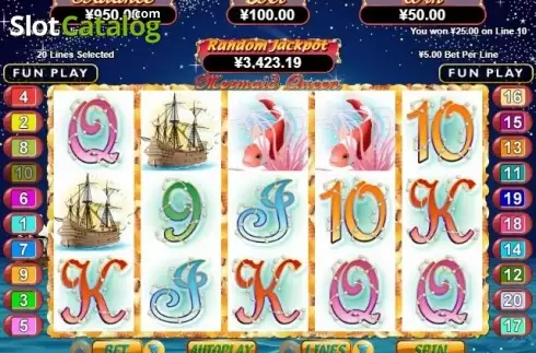 Скрин3. Mermaid Queen (RTG) слот