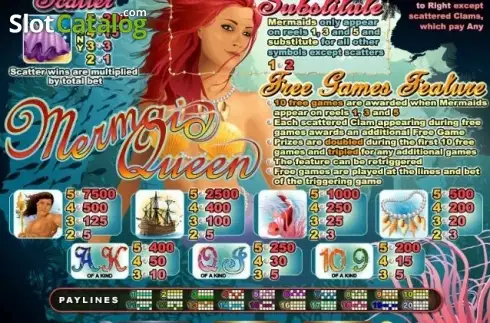 Скрин4. Mermaid Queen (RTG) слот