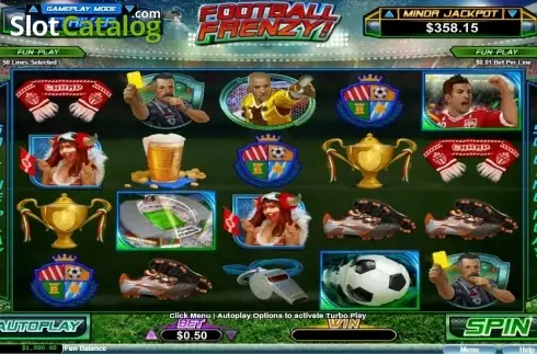 Скрин2. Football Frenzy (RTG) слот