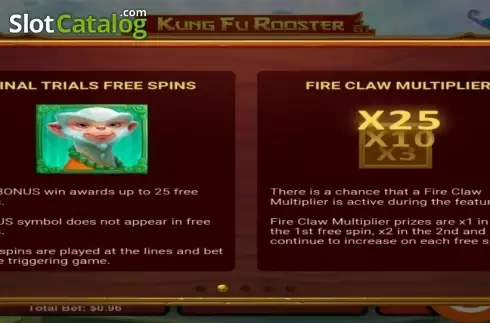 Скрин7. Kung Fu Rooster слот