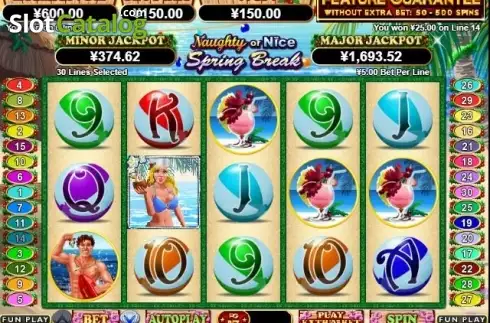 Скрин3. Naughty or Nice Spring Break слот