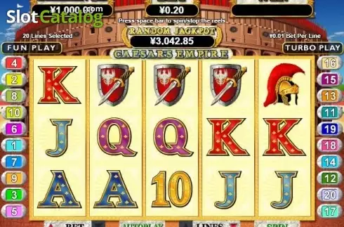 Скрин2. Caesars Empire слот