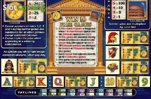Скрин4. Caesars Empire слот