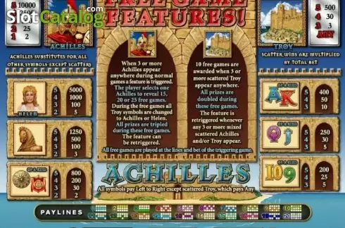 Скрин4. Achilles (RTG) слот